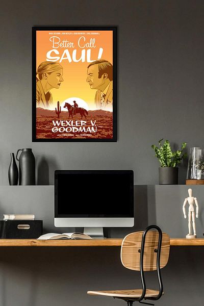 Saturn Καλύτερα να καλέσετε Saul με κορνίζα - Πίνακας αφίσας Saul Goodman