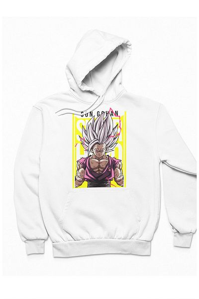 Fuddy Moda Φούτερ με κουκούλα με κουκούλα με στάμπα Dragon Ball Unisex Son Gohan