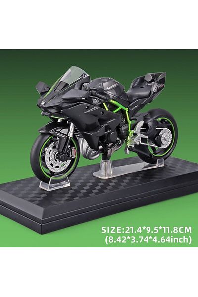 Choice CCA 1:12 Scale Die Cast Motorcycle Model for Kawasaki Ninja H2R,Motorcycle Model, Kids Moto Toy O...