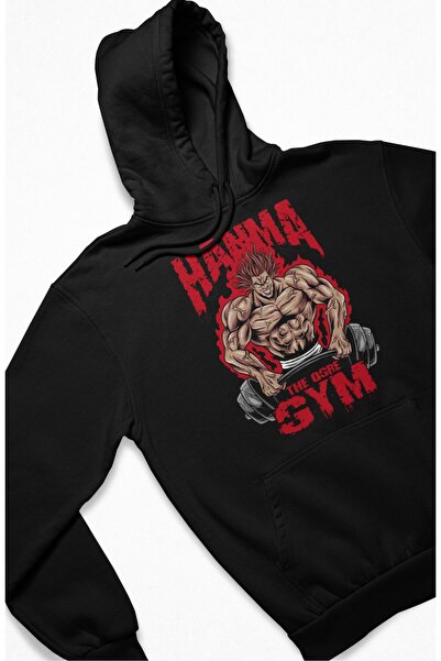 Fuddy Moda Unisex Hanma Baki Štampano Oversize kroj Sa kapuljačom dukserica