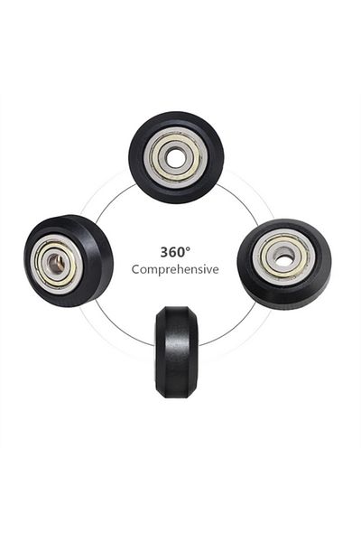 AOKIN 10pcs 10cs Cnc Pom Wheel Pom Pulley Wheel With 625zz Idler Pulley Gear Passive Round Wheel Wheel For
