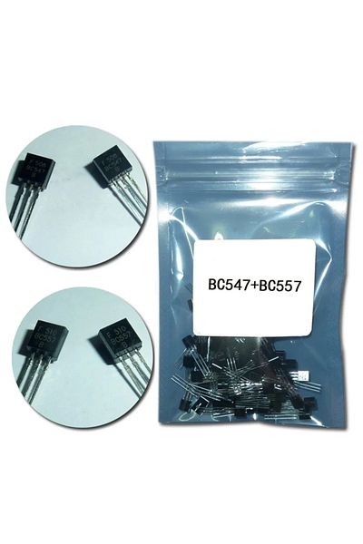 Choice 50pcs Transistors Bc547 Bc557 Each 25pcs Transistor Kit Bc557 Bc547 Transistor Npn Pnp Diy Electr...