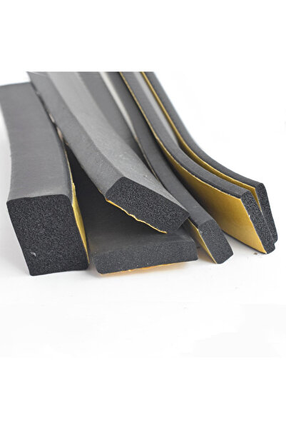 Choice شريط ختم إسفنجي لاصق ذاتي من مادة EPDM سوداء مقاس 2 مم × 15 مم × 10 م، مطاط إسفنجي أسود، لاصق قوي من جانب واحد