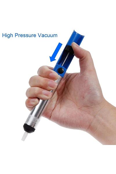 Choice Blue Blue Aluminum Metal Desoldering Pump Suction Tin Sucker Pen Removal Vacuum Soldering Iron Desol