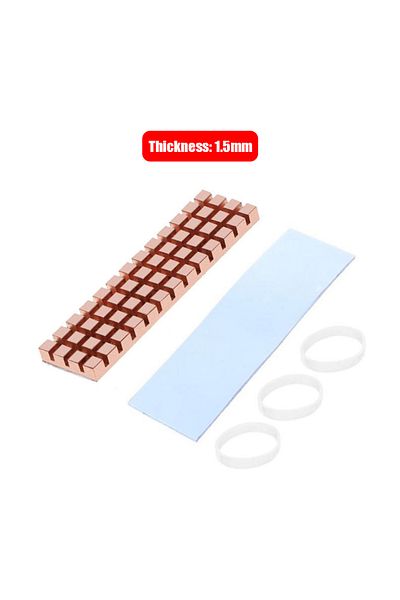 ALLOYSEED 1.5mm Pc Notebook Ssd Heat Sink For M.2 2280 Pci-e Nvme With Thermal Pad Heatsink Computer Cooler Co