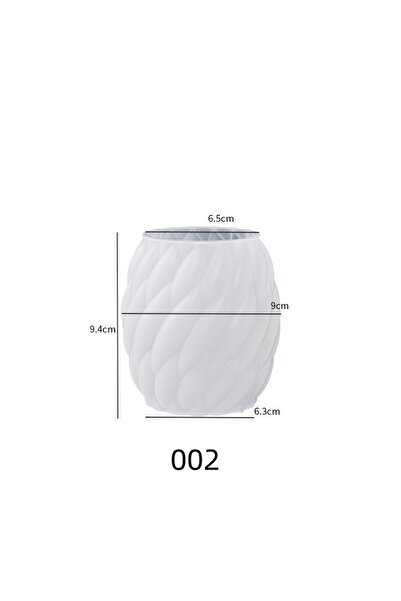 Choice M 1pc Geometric Wave Twisted Candle Molds Abstract Art Decoration Wave Striped Columns Modern Candl.