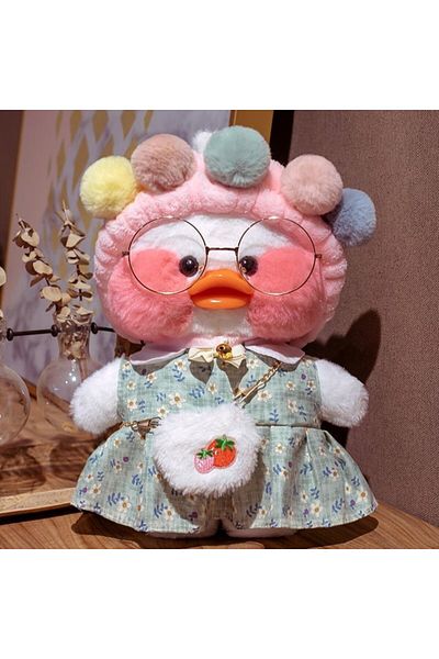 Choice 98 White 30cm Cute Lalafanfan Yellow Cafe Ducks Stuffed Soft Toy Kawaii Soothing Toys Aminal Dolls P