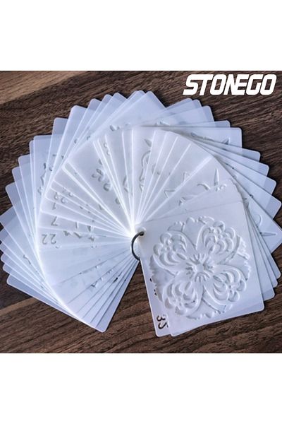 Choice White Stonego Mandala Stencils Diy Home Decoration Drawing Laser Cut Template Wall Stencil Painting