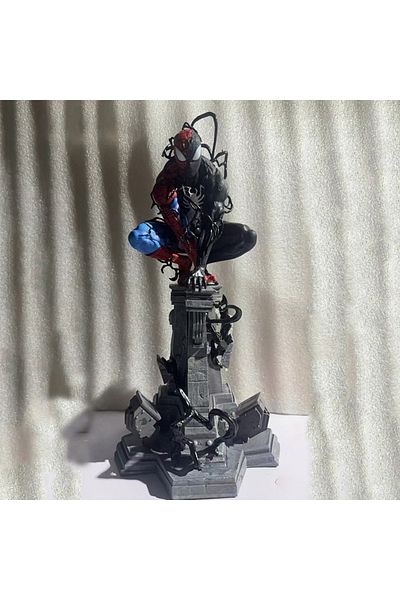 Choice Spiderman Venom Symbiote Anime Figure Spider Man Venom Figurine With Light Pvc Desk Decor Statue ...