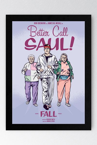 Saturn Better Call Saul Framed Painting - Saul Goodman Poster Painting