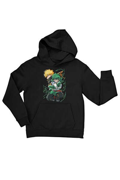 Fuddy Moda Unisex Midoriya i Bakugou Štampano Sa kapuljačom dukserica, Oversi...