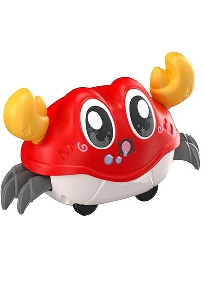 Choice Red Children's Fun Double Return Force Left And Right Shake Simulation Crab Toy Baby Running Bubble