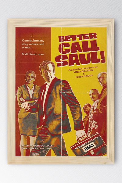 Saturn Better Call Saul Framed Painting - Saul Goodman Poster Painting