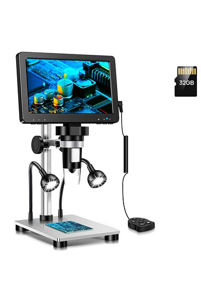RIEVBCAU 1200x With Memory Card Digital Microscope 1200x Magnification Hd Usb Professional Electron