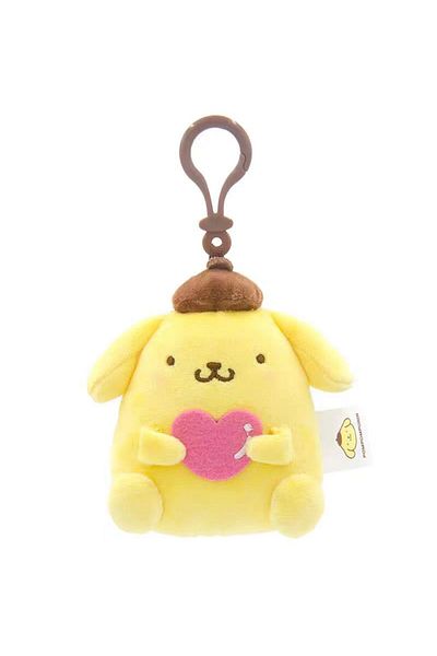 Choice Pompom Purin 10cm Sanrio Hello Kitty Kuromi Melody Pachacoo Cinnamoroll Stuffed Toys Pendant Cute Pl