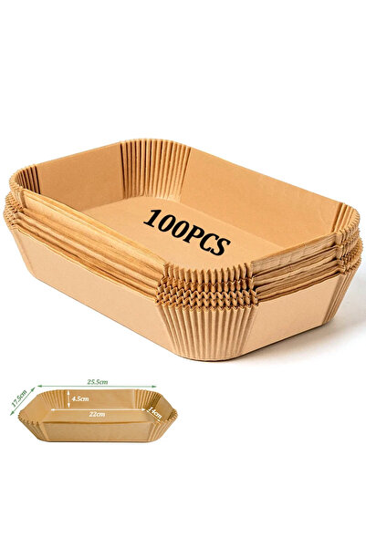 Choice 100 قطعة من ورق القلي الهوائي القابل للاستعمال مرة واحدة غير لاصق للخب...