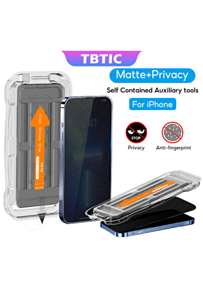 Choice واقي شاشة الخصوصية غير اللامع 16ProMax TBTIC لهاتف IPhone 16 15 14 Plu...