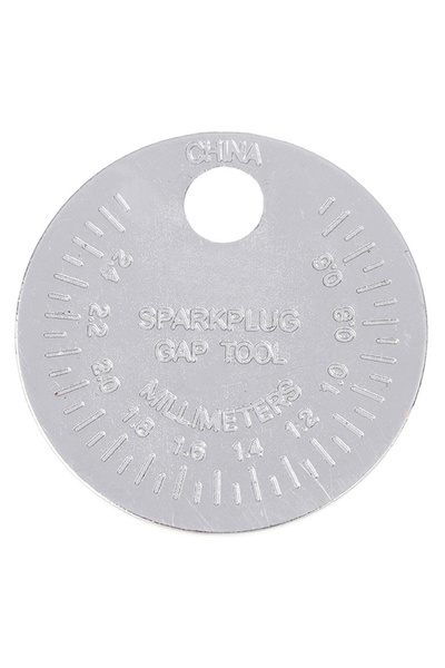 Choice 1 Pc 0.6-2.4mm Range Coin-Type Spark Plug Gage Gap Tool Feeler Spark Plug Gap Measurement Tool