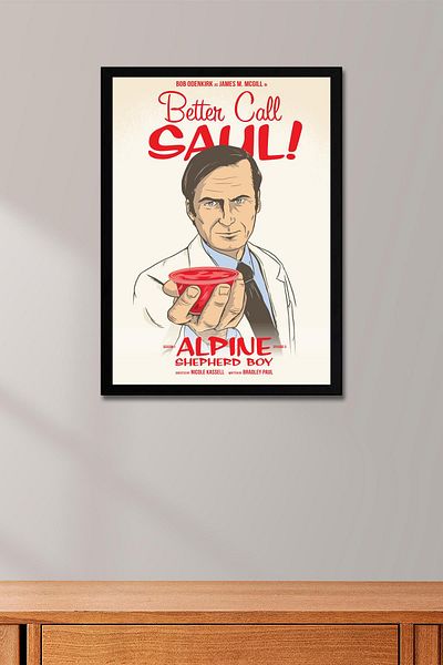 Saturn Better Call Saul Framed Painting - Saul Goodman Poster Painting