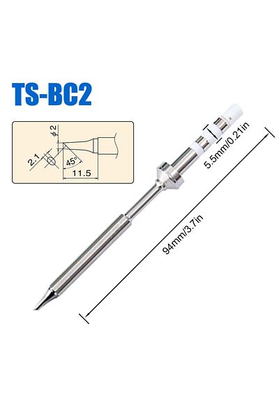 FMchip Ts-bc2 Pine64 Pinecil Ts100 Ts101 Soldering Iron Tip Replacement Various Models Of Pinecil V2 Electr