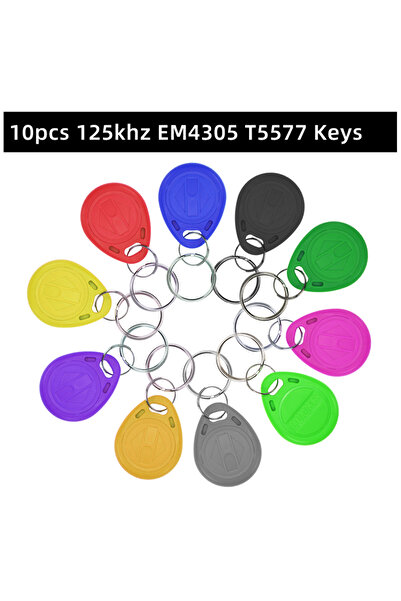 Choice1 10 ألوان متنوعة 10 قطع 125 كيلو هرتز T5577 مفاتيح قابلة لإعادة الكتاب...
