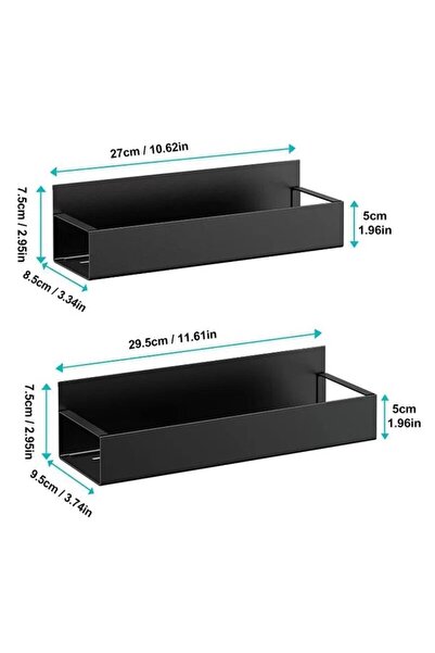 Choice قطعتان من الرفوف المغناطيسية للتخزين للمطبخ المنزلي والثلاجة والغسالة ...