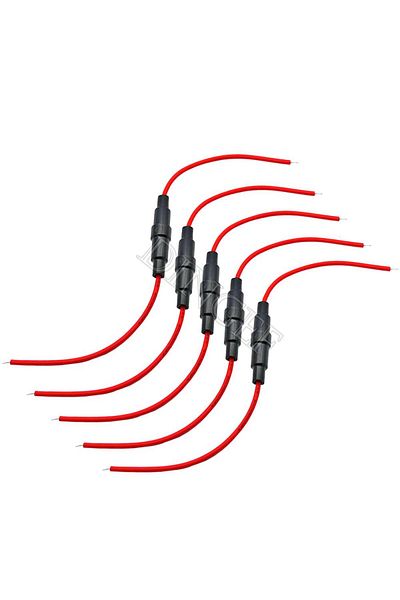 Choice 1a 10pcs 5pcs 5*20mm Glass Fuse Holder Screw Type 5x20mm With 5pcs 22awg Wire Cable 5x20mm Glass Fus