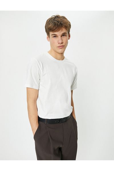 Koton Strechy Slim Fit Βαμβακερό κοντομάνικο T-shirt