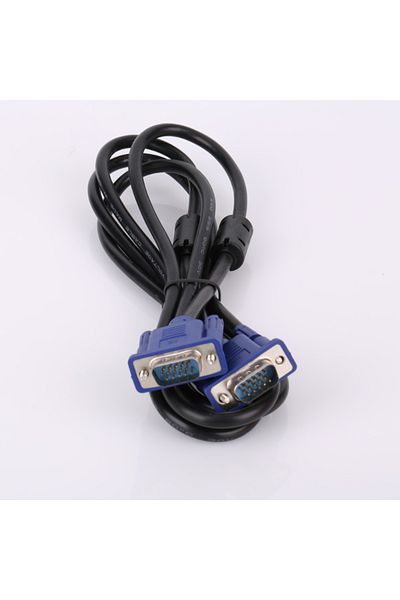 Choice كابل تمديد VGA إلى VGA بطول 1.5 متر، موصل محول تمديد 15 دبوسًا من ذكر إلى ذكر لشاشة الكمبيوتر