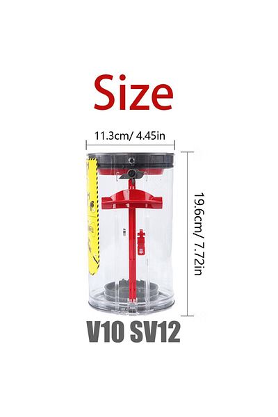Choice Large Bin Upgraded Dust Bin Replacement For Dyson V10 Sv12 Vacuum Cleaner,small And Large Canister F