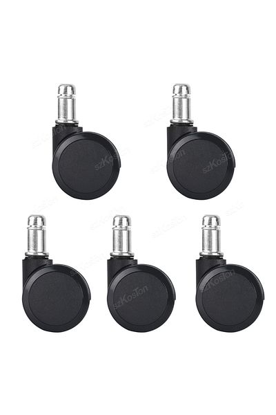 Choice 5pcs-black 5 Pcs 2inch Universal Mute Office Chair Wheel Caster Heavy Duty Swivel Castor Replace Fur