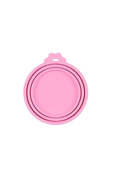 Choice غطاء سيليكون وردي قابل لإعادة الاستخدام 3 في 1 لعلبة طعام الحيوانات ال...