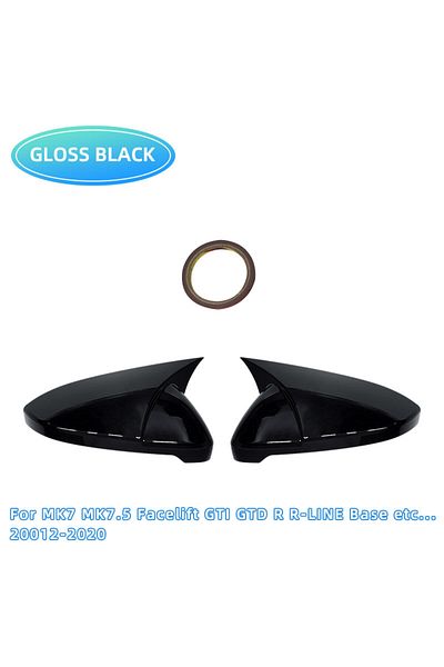 Choice Mk7 Mk7.5 Gloss For Vw Golf Mk6 Mk7 7.5 Gti R Gtd Base 2009-2020 2pcs Side Rearview Mirror Cover Cap