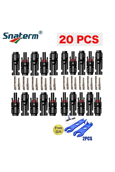 Choice 20pcs(10PAIRS) Free Shipping 10/20/50 Pairs Solar Connectors 1000v 30a Solar Panel Branch Pv Connect