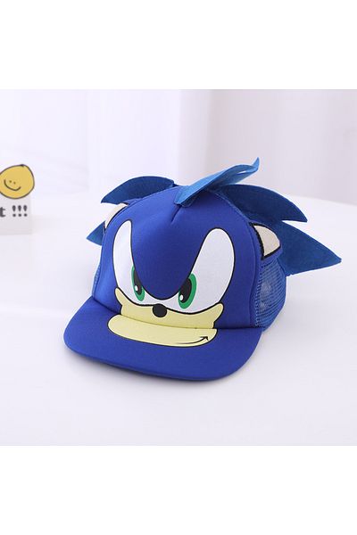 Choice D Children's Hat Sonic Baseball Cap Spring And Autumn New Cartoon Flat Brim Hat For Boys And Girls .