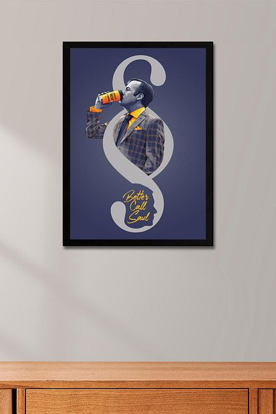 Saturn Better Call Saul Framed Painting - Saul Goodman Poster Painting