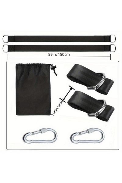 Choice Large Size Outdoor Swing Hammock With Safety Belt, Portable Bag, Durable Swing Strap Kit, Suitable F