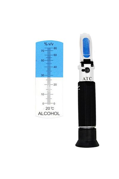 JUANJUAN Without Box Handheld 0-80% Alcohol Refractometer For Spirits Household Liquor Brewing Refractometer