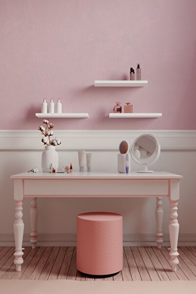 yankı-byeg 30 Cm 3lü Beyaz Mdf Uçan Duvar Rafı Gizli Bağlantı Kitaplık