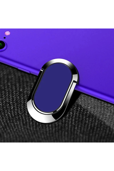 Choice Blue Luxury Metal Mobile Phone Socket Holder Universal Portable Finger Ring Support Magnetic Car Bra
