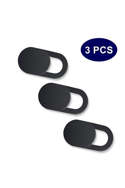 Choice 3pcs Black 3pcs Black Plastic Webcam Cover Anti-hacker Shutter Privacy Protection Slide Shutter Shie
