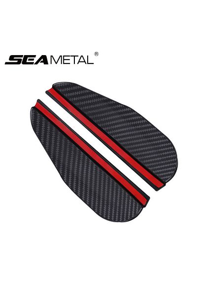 Choice SEAMETAL 2PCS Car Rearview Mirror Rain Eyebrow Carbon Fiber Universal Car Rain Shield Reversing M...