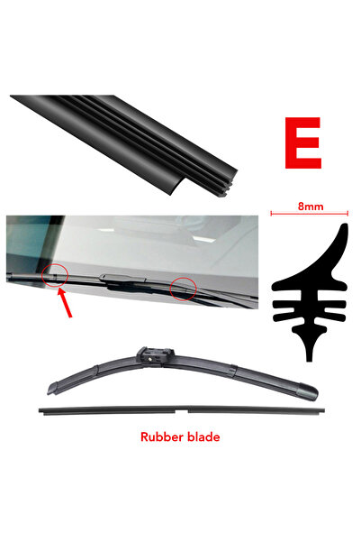 Choice شرائط مساحات زجاج السيارة مقاس 24 بوصة، قطع غيار شفرات المساحات، جميع ...