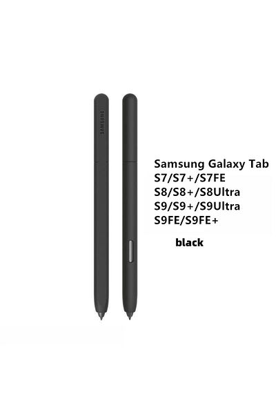 Choice حافظة قلم رصاص من السيليكون S7 باللون الأسود وقلم اللمس اللوحي بلون سادة لجهاز Samsung Galaxy Tab S6 Li