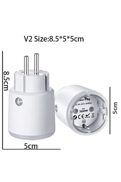 Choice Tuya Smart Zigbee Plug Socket 3680W 16A Power Energy Monitoring Timer Switch EU Outlet Voice Control