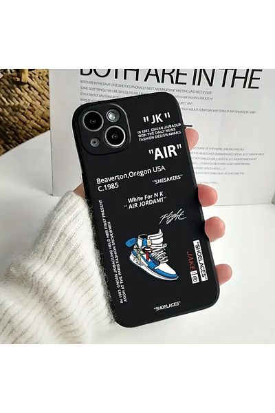 Choice For Iphone13(6.1") Black Liquid Silicone Trendy Phone Case For Iphone 15 14 11 12 13 Pro Max 7 8 Plu