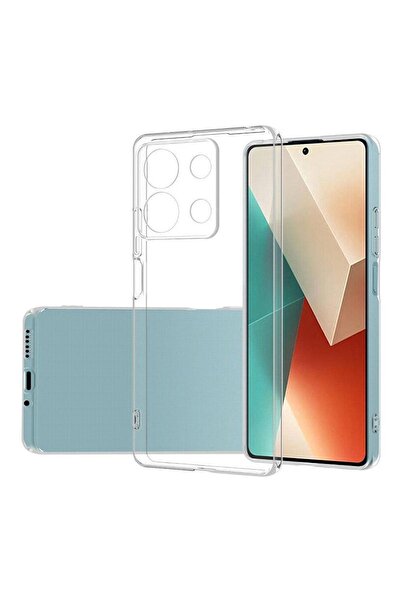 Zebana Xiaomi Redmi Note 13 Pro 5G Uyumlu Kılıf Zebana Şeffaf Soft Silikon Kı...