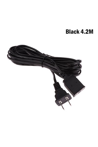 Choice Black 4.2m 1.5/2/2.5/4m Power Cord Extension Male Extension Cord 2 Pin With On/off Switch Button Cab