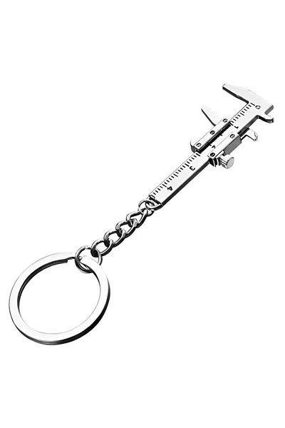 Choice Silvery 1 New Fashionable Car Key Mini Vernier Caliper Portable 0-40mm Keychain Measurement Tool Car