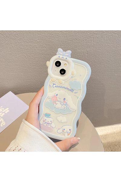 Choice For Iphone11 Case Kawaii Sanrio Cinnamoroll With Bracelet Bracket Phone Case For Iphone 15 14 13 12